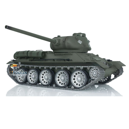 Henglong FPV 1/16 7.0 Soviet T34-85 RTR RC Tank 3909 Model 360 Degrees Turret Barrel Recoil Metal Tracks Wheels Sound Smoke