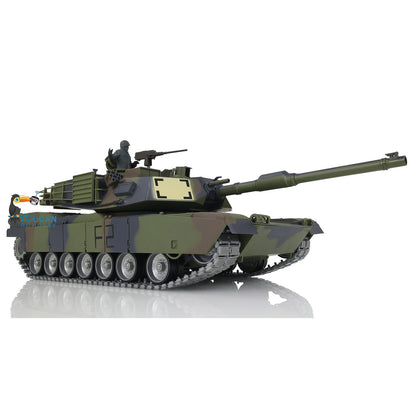 Henglong 1:16 7.0 Customized FPV Abrams M1A2 RTR RC Tank 3918 360 Degrees Rotation Turret Barrel Recoil Metal Tracks Steel Gearbox