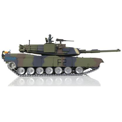 Henglong 1:16 7.0 Customized FPV Abrams M1A2 RTR RC Tank 3918 360 Degrees Rotation Turret Barrel Recoil Metal Tracks Steel Gearbox