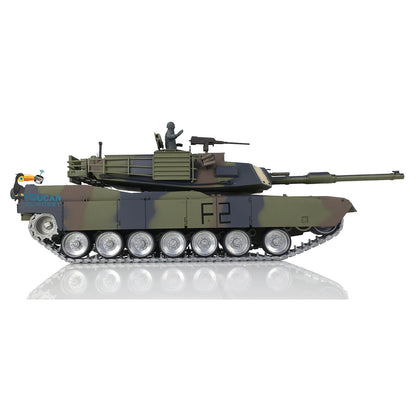 Henglong 1:16 7.0 Customized FPV Abrams M1A2 RTR RC Tank 3918 360 Degrees Rotation Turret Barrel Recoil Metal Tracks Steel Gearbox