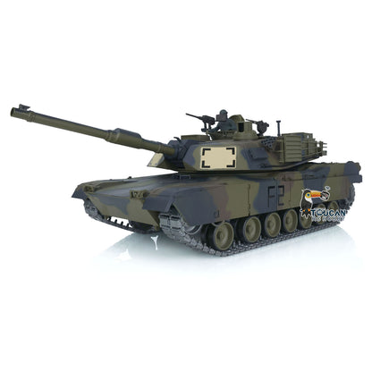 Henglong 7.0 1/16 Scale Abrams M1A2 RTR RC Tank 3918 360 Degrees Turret Metal Tracks Rubber Pads Steel Gearbox Barrel Recoil