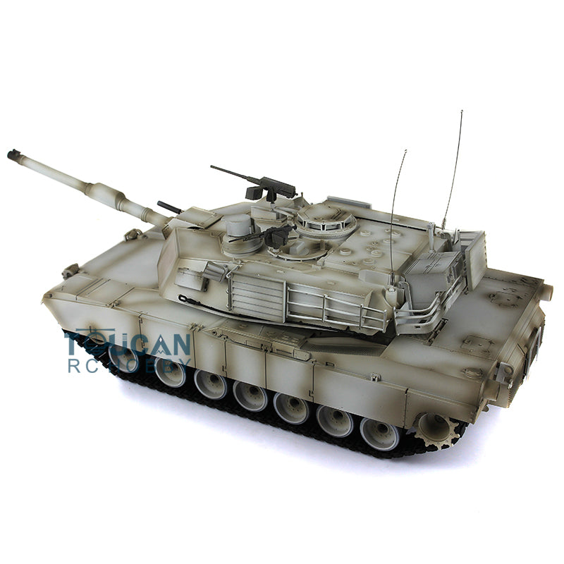 1/16 Scale 7.0 Henglong Upgraded Abrams M1A2 RC Tank RTR 3918 360 Degrees Turret Metal Tracks Rubber Pads Transmitter Main Board