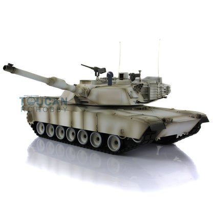 Henglong 7.0 1/16 Scale Abrams M1A2 RTR RC Tank 3918 360 Degrees Turret Metal Tracks Rubber Pads Steel Gearbox Barrel Recoil