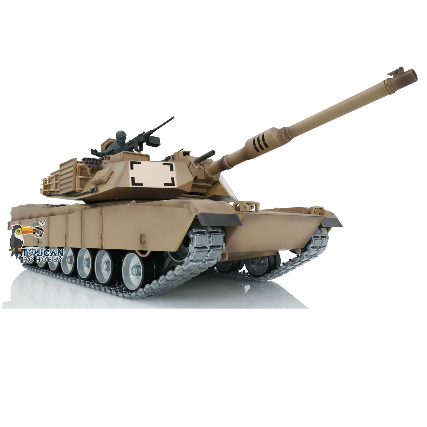 Henglong 1:16 7.0 Customized FPV Abrams M1A2 RTR RC Tank 3918 360 Degrees Rotation Turret Barrel Recoil Metal Tracks Steel Gearbox