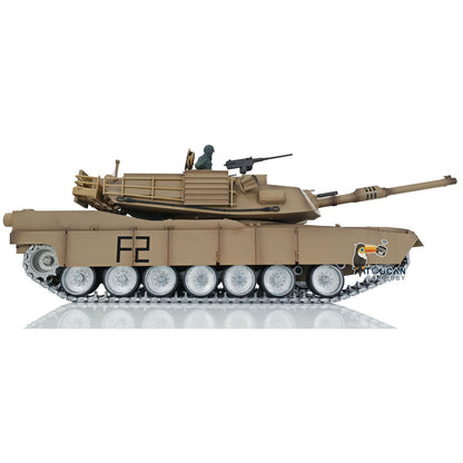 Henglong 1:16 7.0 Customized FPV Abrams M1A2 RTR RC Tank 3918 360 Degrees Rotation Turret Barrel Recoil Metal Tracks Steel Gearbox