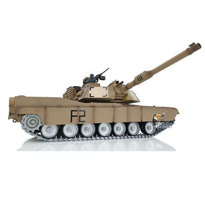 Henglong 1:16 7.0 Customized FPV Abrams M1A2 RTR RC Tank 3918 360 Degrees Rotation Turret Barrel Recoil Metal Tracks Steel Gearbox