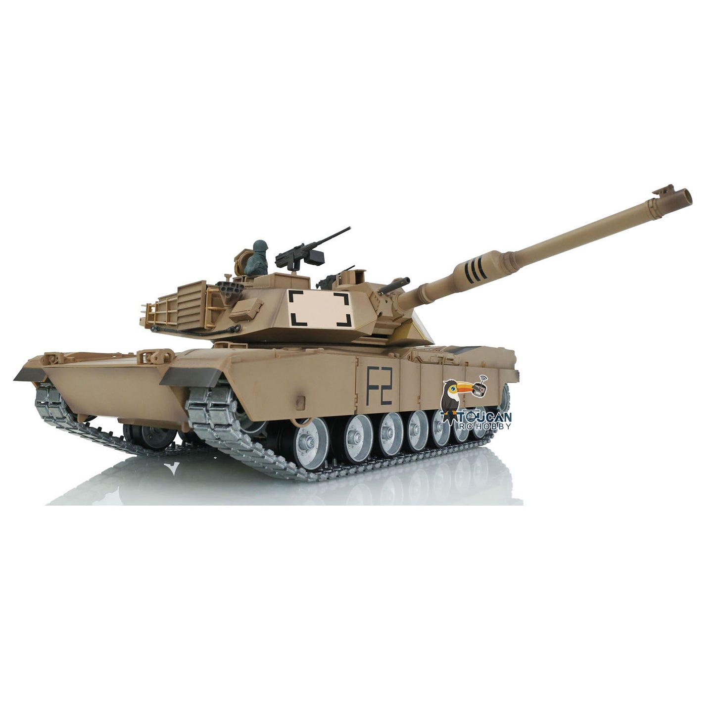 Henglong 1:16 7.0 Customized FPV Abrams M1A2 RTR RC Tank 3918 360 Degrees Rotation Turret Barrel Recoil Metal Tracks Steel Gearbox