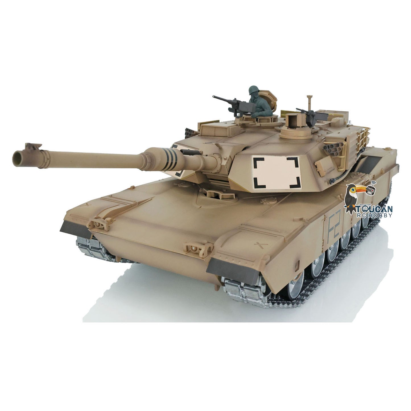 Henglong 1:16 7.0 Customized FPV Abrams M1A2 RTR RC Tank 3918 360 Degrees Rotation Turret Barrel Recoil Metal Tracks Steel Gearbox