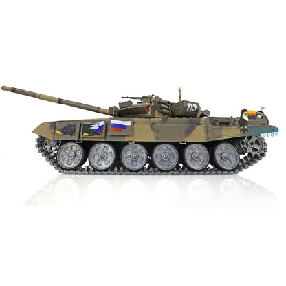 Henglong 7.0 Customized Russian T90 1/16 RC Tank RTR 3938 360 Degrees Turret Metal Tracks Wheels Steel Gearbox Speaker