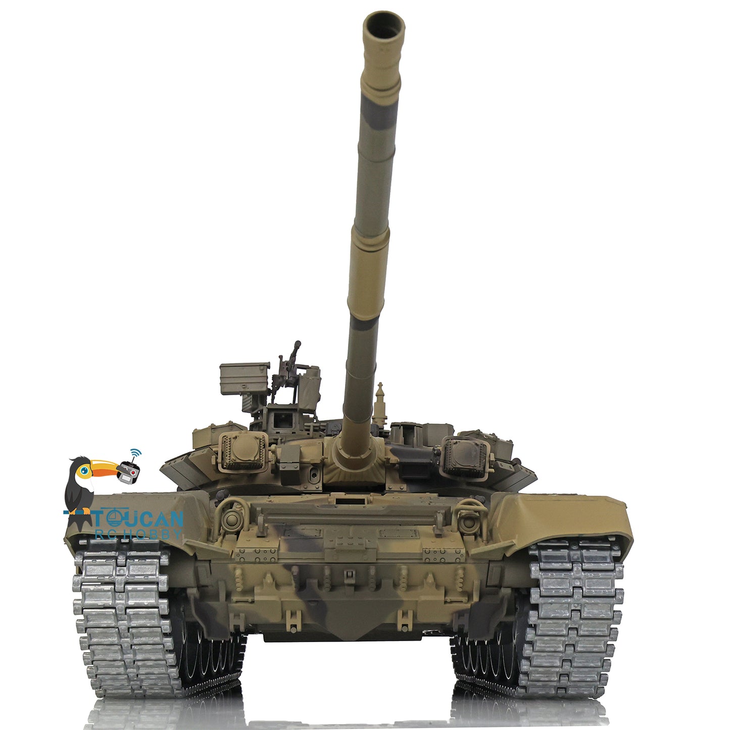 Henglong 7.0 Russian T90 1/16 RC Tank RTR 3938 360 Degrees Turret Metal Tracks With Linkages Wheels Steel Gearbox Battery Charger