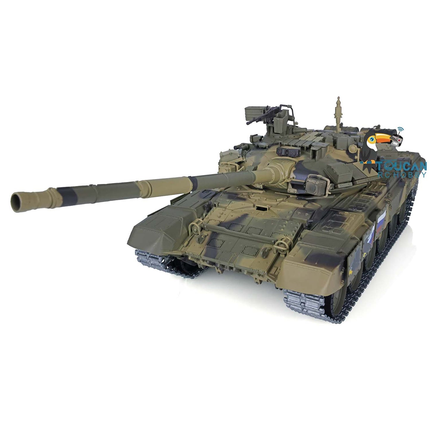 2.4Ghz Henglong Main Battle Russian T90 1/16 Scale 7.0 RTR RC Tank Model 3938 340 Turret Metal Tracks Idlers Driving Wheels