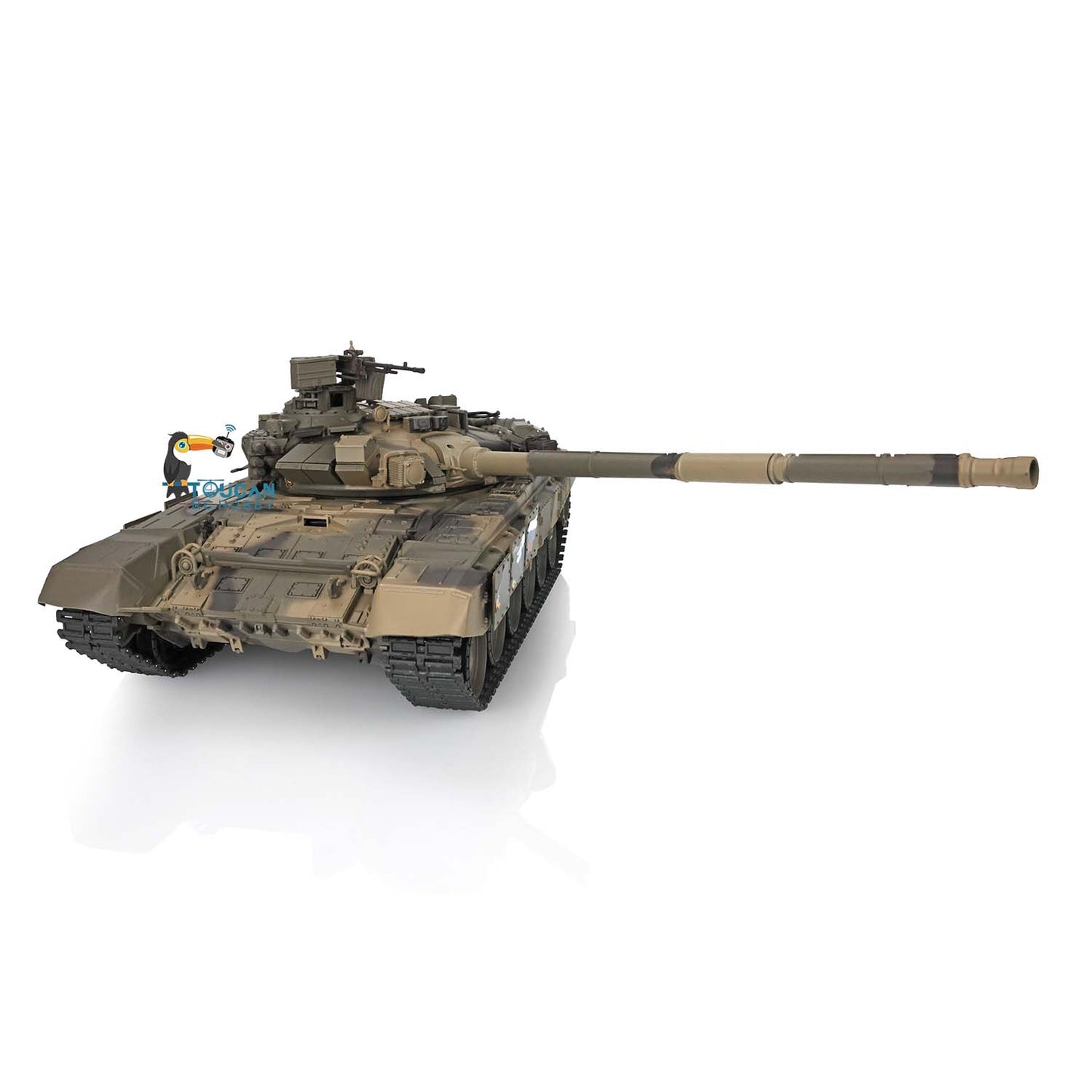 Henglong 7.0 1:16 Russian T90 RTR RC Tank 3938 Model FPV 360 Degrees Turret Metal Gearbox Plastic Return Rollers Wheels Tracks