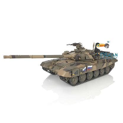 2.4Ghz Henglong 1:16 Scale 7.0 Plastic Edition Russian T90 RTR RC Tank 3938 Model 340 Degree Turret Radio Controller Speaker