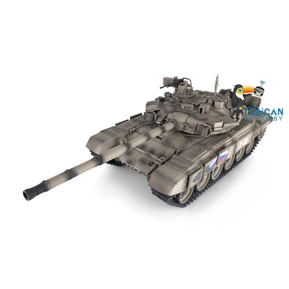 Henglong 7.0 Russian T90 1/16 RC Tank RTR 3938 360 Degrees Turret Metal Tracks With Linkages Wheels Steel Gearbox Battery Charger