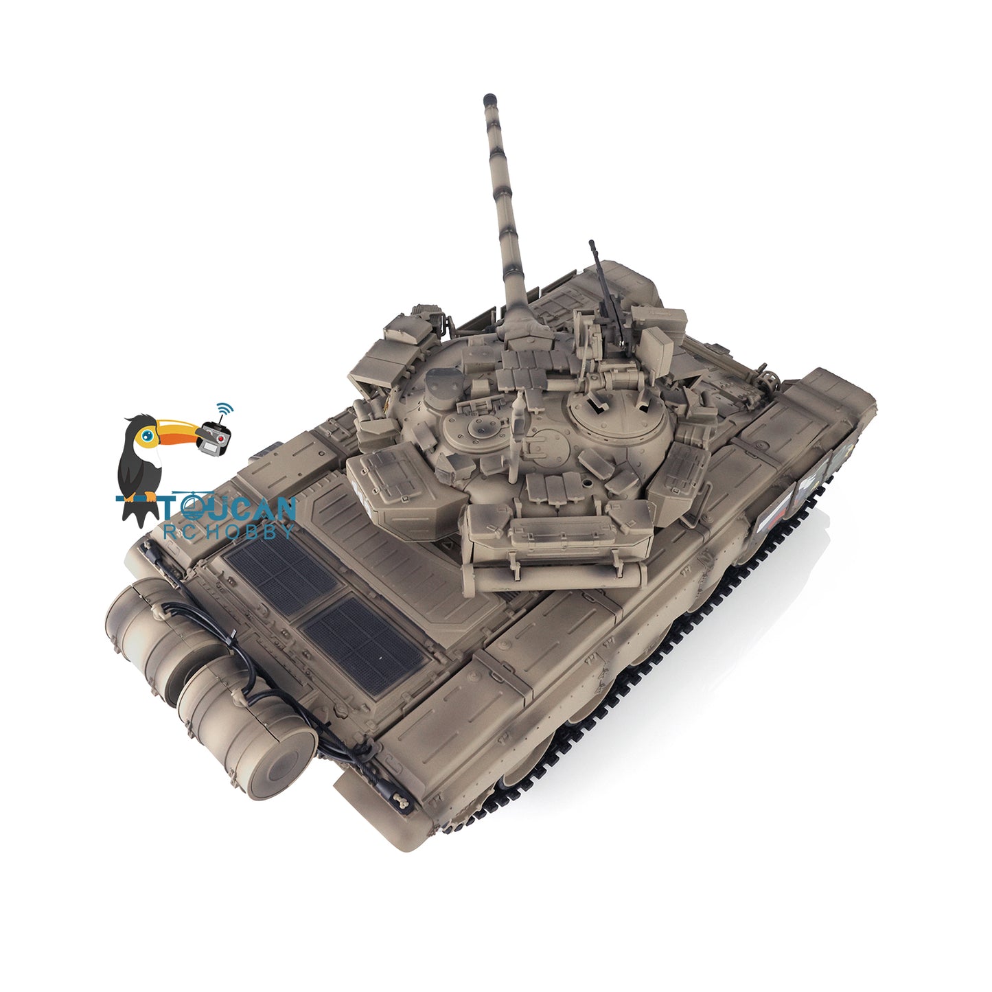 Henglong 7.0 Russian T90 1/16 RC Tank RTR 3938 360 Degrees Turret Metal Tracks With Linkages Wheels Steel Gearbox Battery Charger