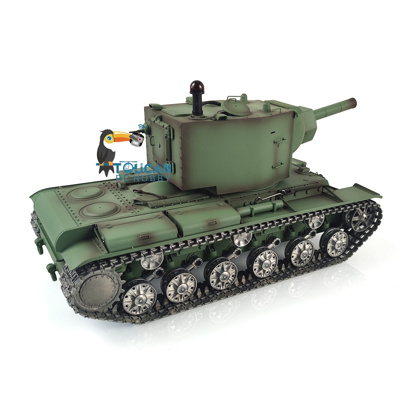 Henglong 1/16 7.0 Customized Gigant RTR RC Tank Model Soviet KV-2 3949 Metal Remote Control Track Optional Versions Infrared Combating