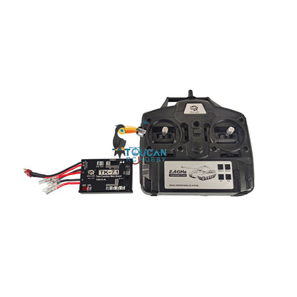 1/16 Scale RC Henglong Tank Model 2.4Ghz 7.1 Generation Transmitter Multi-Function Main Board T90 Tiger I Sound Bind Wire DIY