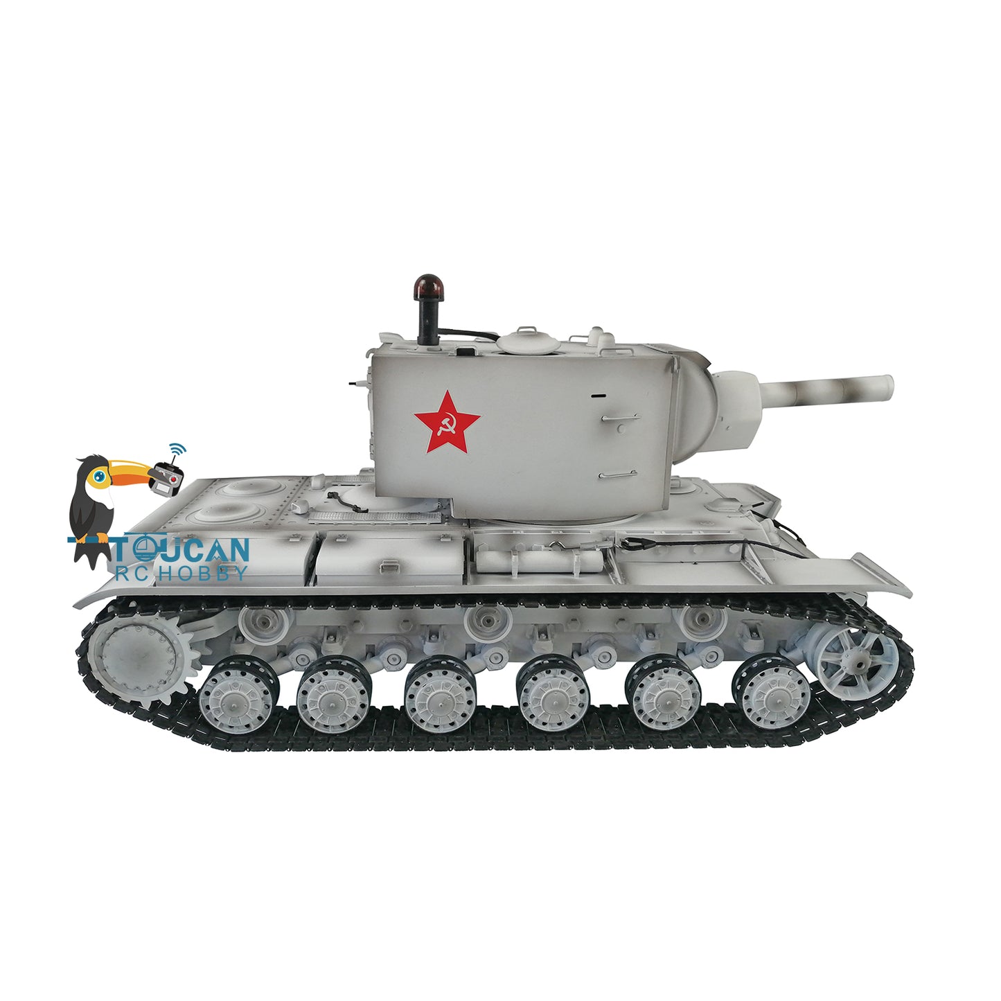 Henglong 1/16 Soviet KV-2 RTR RC Tank Model Gigant TK7.0 FPV 3949 360 Degrees Turret Steel Driving Gearbox Battery Transmitter