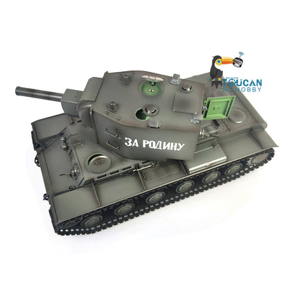 Henglong 1/16 Soviet KV-2 RTR RC Tank Model Gigant TK7.0 FPV 3949 360 Degrees Turret Steel Driving Gearbox Battery Transmitter