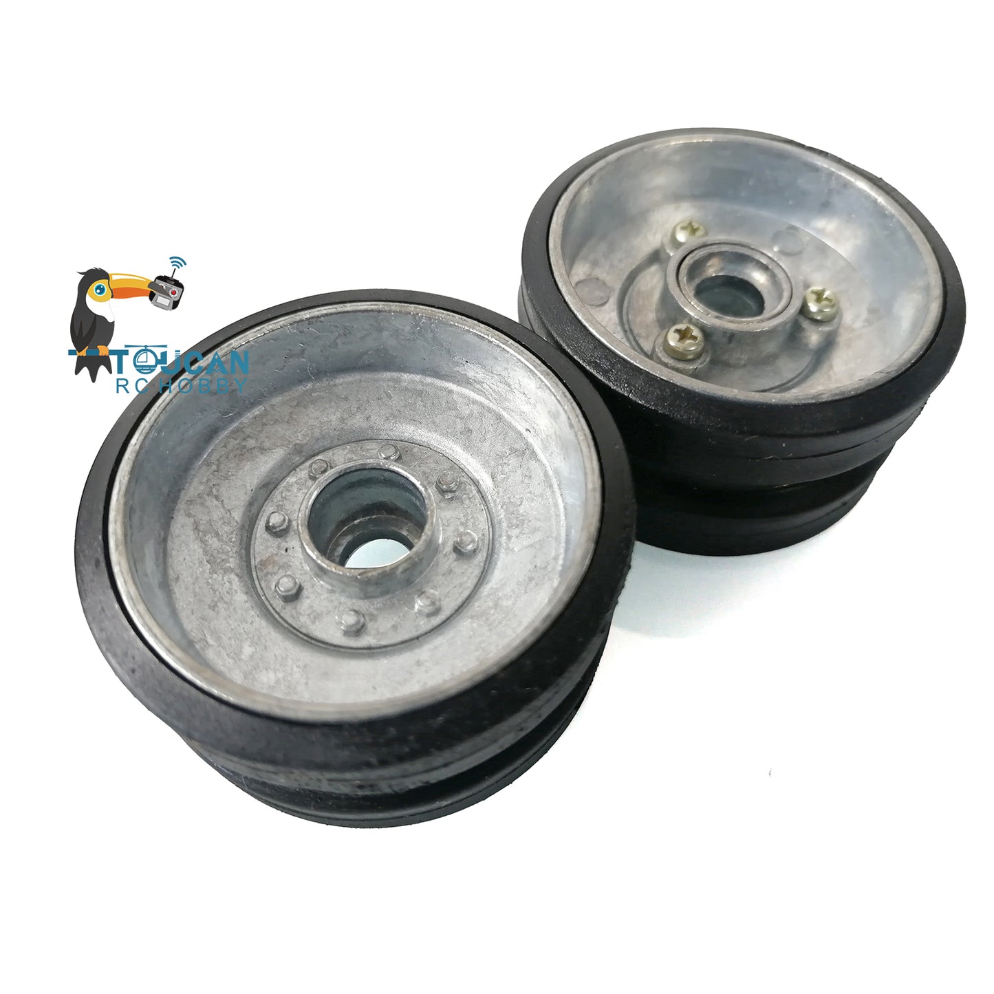 Full Metal Road Wheels Without Suspension Arms For 1/16 Scale 2.4Ghz Henglong German Leopard2A6 RC Tank 3889 Spare Parts