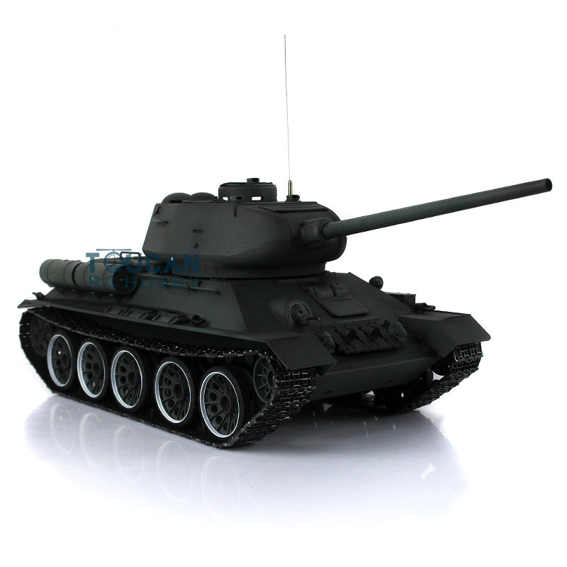 Henglong 2.4Ghz 1/16 Scale 7.0 Soviet T34-85 RTR RC Tank 3909 340 Turret Plastic Chassis Hull Remote Control Model IR Battle