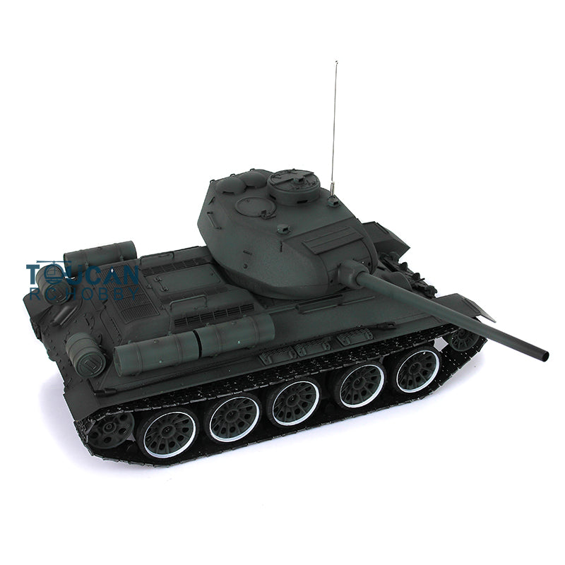 Henglong 2.4Ghz 1/16 Scale 7.0 Soviet T34-85 RTR RC Tank 3909 340 Turret Plastic Chassis Hull Remote Control Model IR Battle