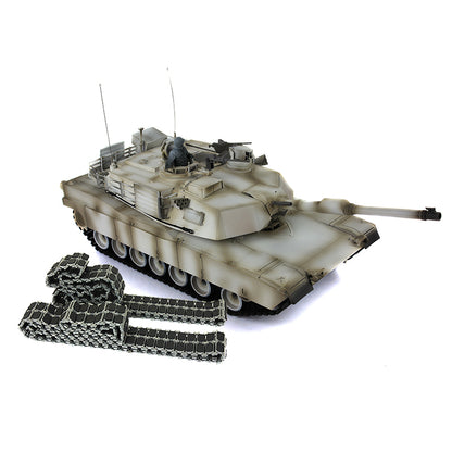 Heng Long 1/16 RTR RC Tank Model 3918 M1A2 Abrams Full Metal Painted Chassis TK16 IR Version Smoke Upper Hull FS I6S 360 Turret