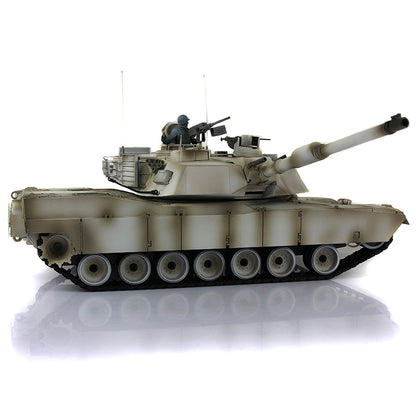 Heng Long 1/16 RTR RC Tank Model 3918 M1A2 Abrams Full Metal Painted Chassis TK16 IR Version Smoke Upper Hull FS I6S 360 Turret