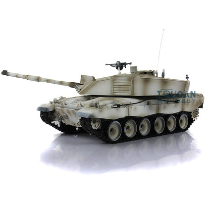 2.4Ghz Henglong 1:16 7.0 British Challenger II RTR RC Tank 3908 360 Degrees Turret Remote Control Model Battery Charger Sound