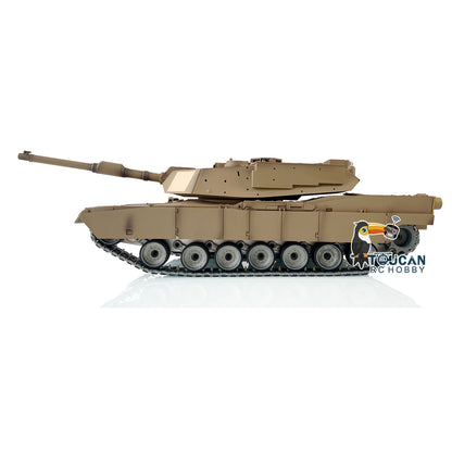 HengLong 1/16 RTR RC Tank 3918 M1A2 Abrams Full Metal Assembled Chassis TK16 Mainboard IR Ver Open Fire Smoke 360 Turret