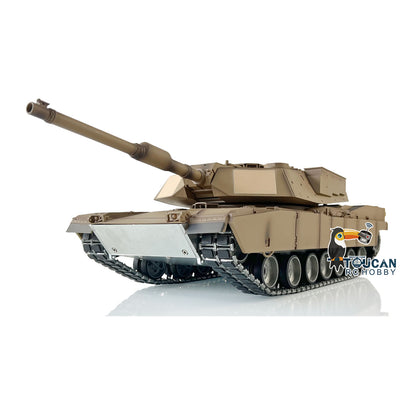 HengLong 1/16 RTR RC Tank 3918 M1A2 Abrams Full Metal Assembled Chassis TK16 Mainboard IR Ver Open Fire Smoke 360 Turret