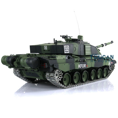 Henglong 1/16 7.0 UK Challenger II RC Tank 3908 RTR Model 360 Degrees Turret Metal Tracks W/ Rubber Pads Sprockets Steel Gearbox