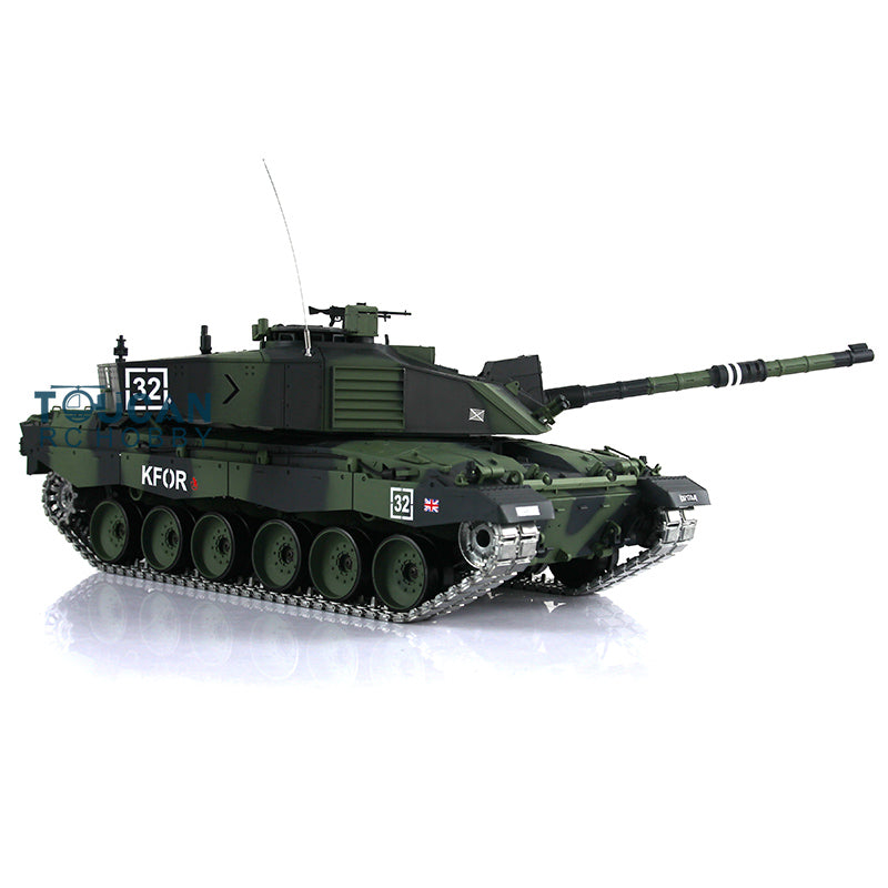 Henglong 1:16 7.0 2.4Ghz Upgrade Edition UK Challenger II RTR RC Tank Model 3908 BB Shooting Unit IR Metal Tracks Idlers Sprockets