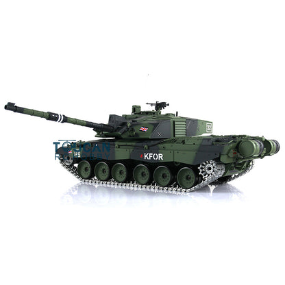 Henglong 1/16 7.0 UK Challenger II RC Tank 3908 RTR Model 360 Degrees Turret Metal Tracks W/ Rubber Pads Sprockets Steel Gearbox