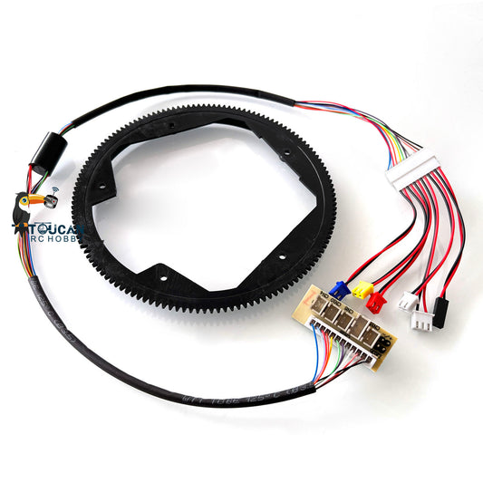 1/16 Scale Henglong RC Radio Control Tank Model Big Plastic 360 Rotating Gear 6.0 Version Electric Slip Ring 12P Wires