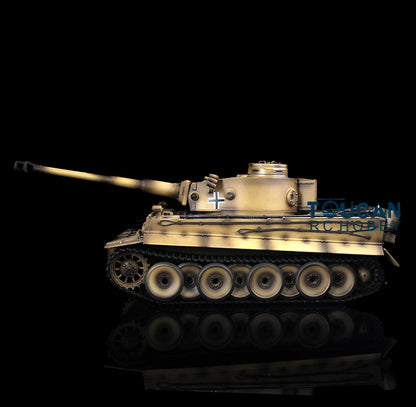 Henglong 1/16  TK7.0 Version Plastic German Tiger I RC Tank 3818Remote Control Tank Sound Effect Smoking Gearbox w/o Recoil Barrel