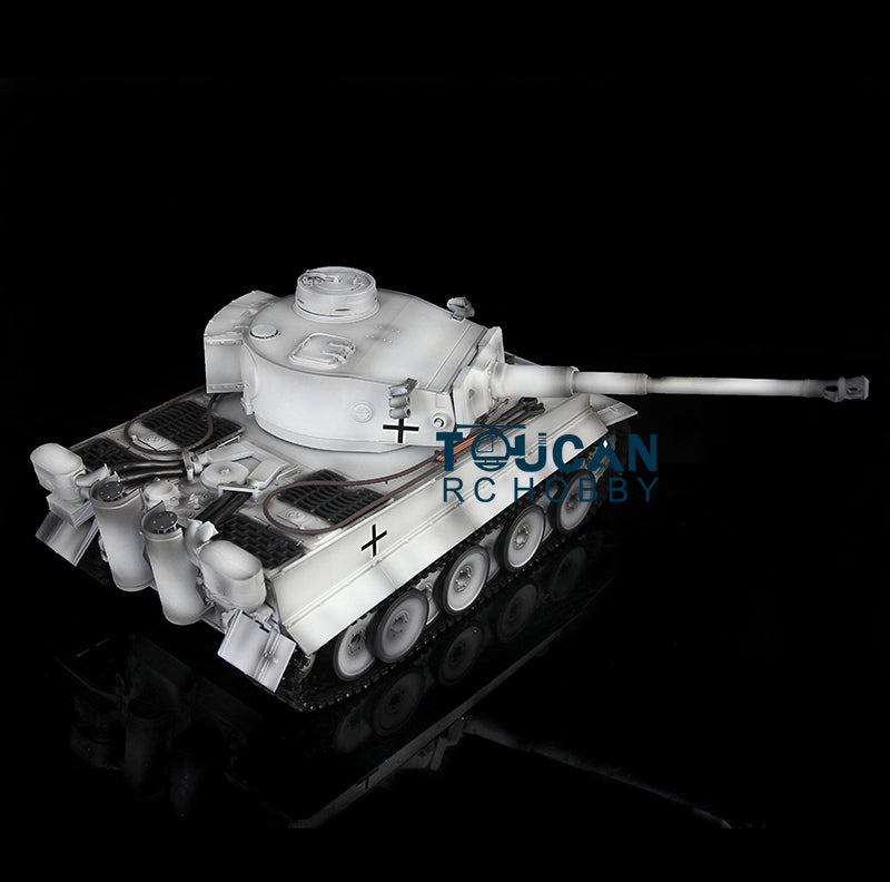 Henglong 1/16  TK7.0 Version Plastic German Tiger I RC Tank 3818Remote Control Tank Sound Effect Smoking Gearbox w/o Recoil Barrel