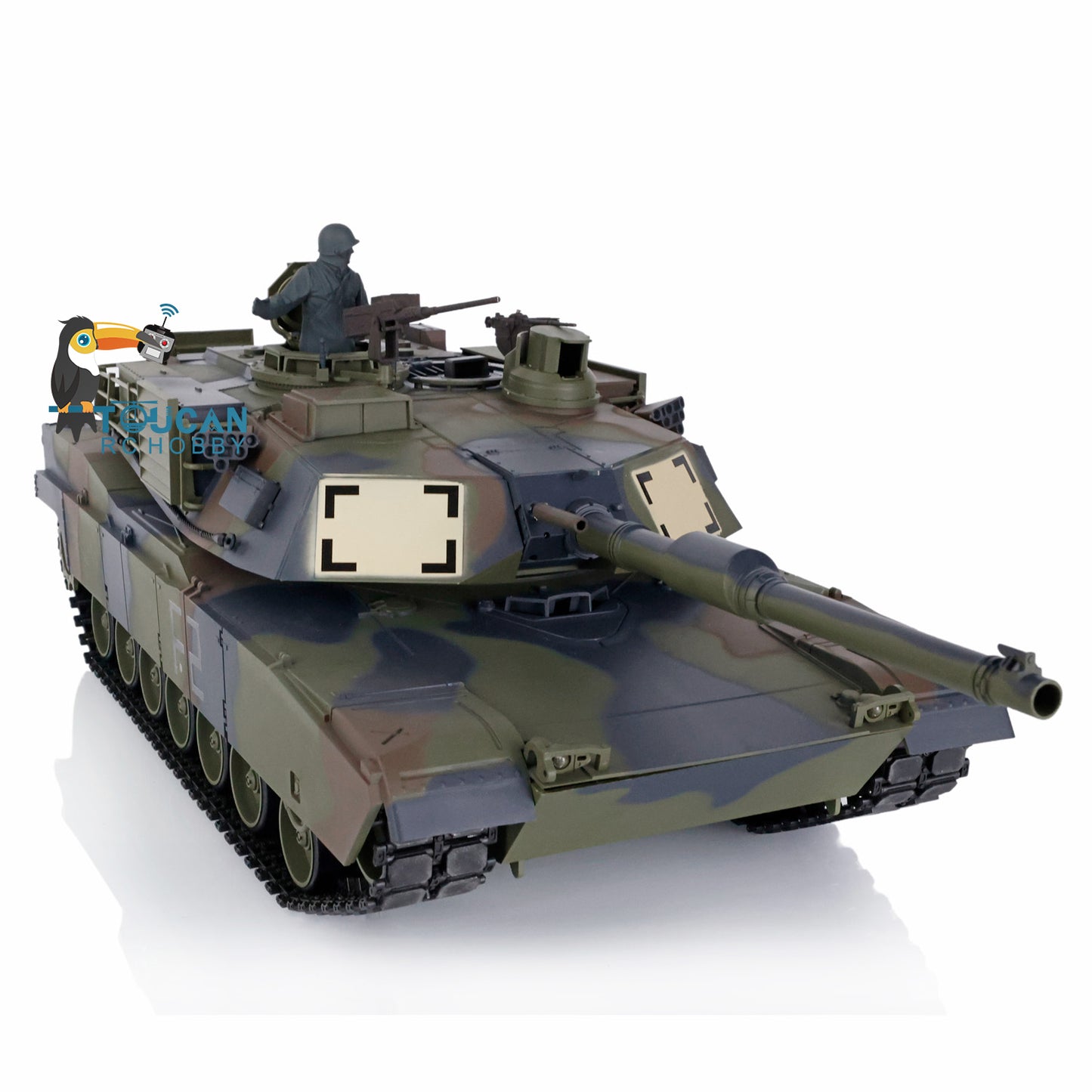 Henglong 1:16 Scale 2.4Ghz 7.0 USA M1A2 Abrams RTR RC Tank 3918 Model 340 Turret 1800MAH Battery Charger For Collections