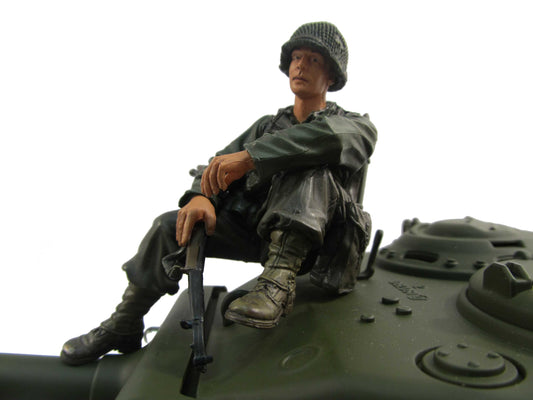 WW US American Soldier Figure W/ Net Helmet for HengLong Tamiya MATO 1/16 RC Tanks Models Upgraded Accessory DIY Part MF2002