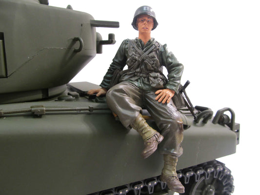 1/16 Scale WW US American Soldier Figure for Henglong Mato Tamiya RC Model Tanks MF2003 Upgraded Accessory DIY Decoration Part
