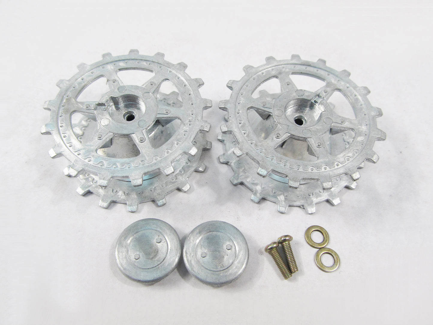 Mato Metal Sprockets with Hubcaps MT012S for 1/16 Scale HengLong Jadpanther Panther G RC Tank Spare Part Accessory Replacements