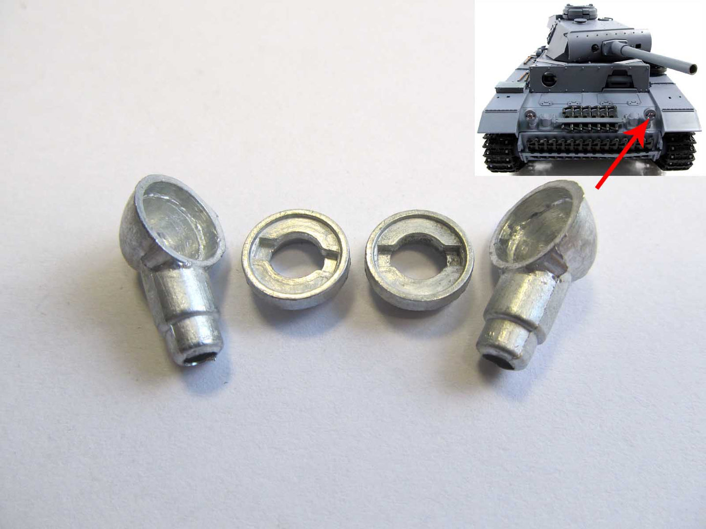 Mato Metal Headlight MT105 for 1/16 Scale HengLong German Panzer RC IIIRemote Tank Model Spare Parts Accessory Replacement