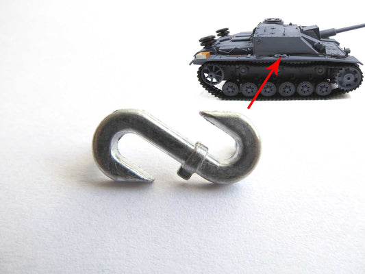 Mato 1/16 HengLong German Stug III 3868 RC Tank Model Spare Upgraded Part Upper Hull Meta 'S'shackle Hook MT123 Accessory