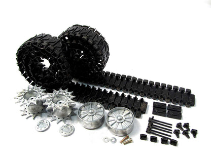 Mato Metal T74 Tracks & Wheels W/Bearings for 1/16 Scale M4A3W Sherman RC Tank Model Spare Parts Accessory Replacement