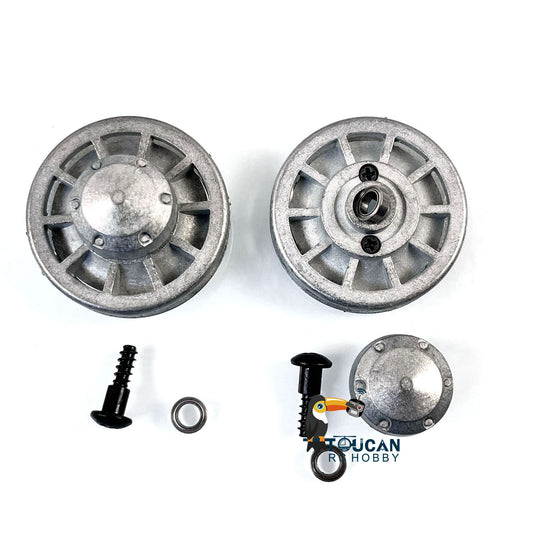 Metal Idler Wheel With Bearings Screws For Henglong 1/16 2.4Ghz TK70 TK60 German Tiger I 3818 Panther 3819 RC Tank Parts