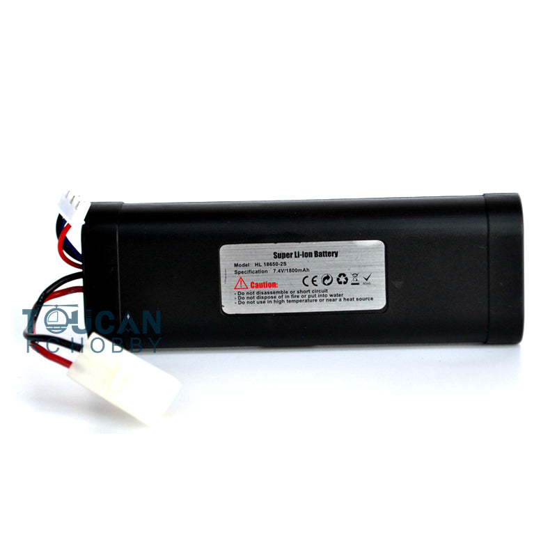 134*47*21MM 7.4V 1800mah Liion Battery with Balance Plug Tamiya Plug Rechargeable Original for HengLong 1/16 Scale RC Tank Model