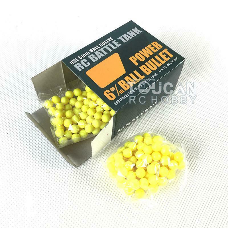 Plastic BB Shooting Pellets Diameter 6mm about 200PCS Universal for Henglong 1/16 Scale RC Radio Control Tank Model Toy Guns