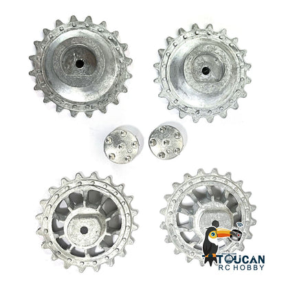 US Warehouse Metal Sprockets for Henglong 1/16 Scale RC Tank Armored Military Vehicle German Tiger I 3818 Panther 3819 Fittings