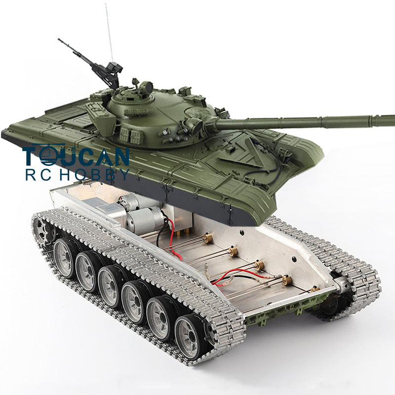 Henglong 1/16 T72 Tank 3939 Metal Chassis Tracks Wheel Plastic Upper Hull 360Degrees Turret BB Shooting Infrared Combating