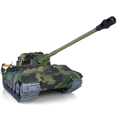 US Warehouse Henglong 1/16 Scale Mainboard 7.0 Customized King Tiger RC Battle Tank 3888A Metal Road Wheels Sprockets Barrel Recoil